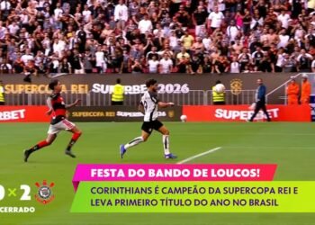 Corinthians campeão da Supercopa Rei após vencer o Flamengo