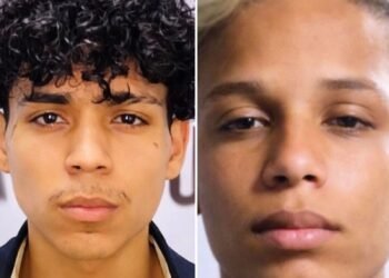 Forças de Segurança divulgam imagens de dupla suspeita de roubo à casa lotérica em Manaus