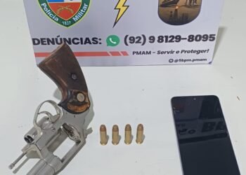Polícia Militar do Amazonas apreende adolescente com arma de fogo em Parintins
