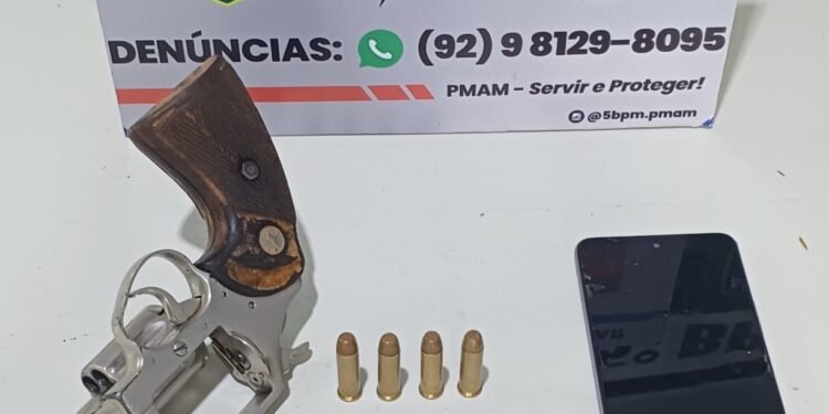 Polícia Militar do Amazonas apreende adolescente com arma de fogo em Parintins