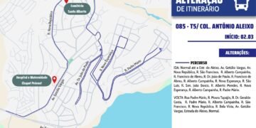 Linha 085 passa a atender novas ruas do bairro Colônia Antônio Aleixo a partir de segunda-feira, 2/3