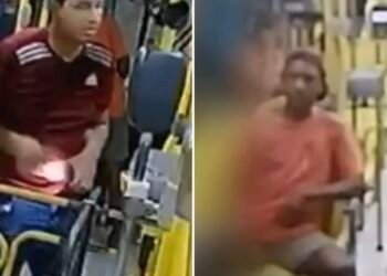 PC-AM divulga imagens de dois homens procurados por roubo a ônibus da linha 602