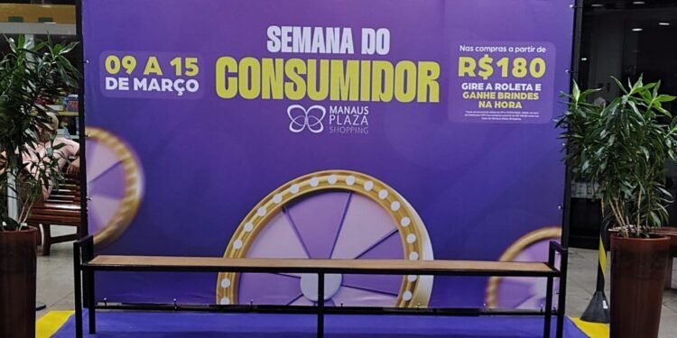 Roleta premiada distribui brindes imediatos para clientes do Manaus Plaza Shopping