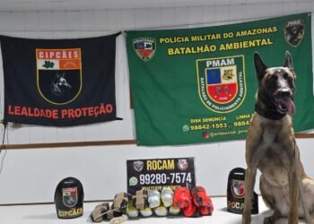 Base Tiradentes: Cão policial encontra nove quilos de entorpecentes escondidos em embarcação