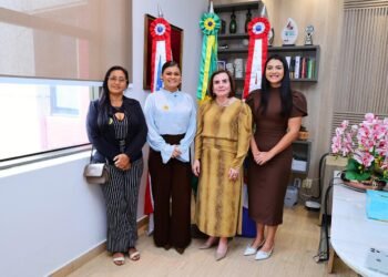 Presidente do TCE-AM recebe bancada feminina de Barcelos e discute enfrentamento à violência contra a mulher