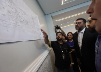 Governador Wilson Lima vistoria obras do Centro de Atenção Integral Juventude TEA, em Manaus
