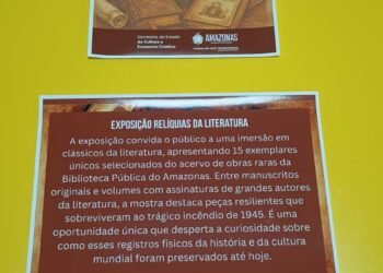 Biblioteca Pública do Amazonas abre exposição com obras raras e relíquias da literatura mundial