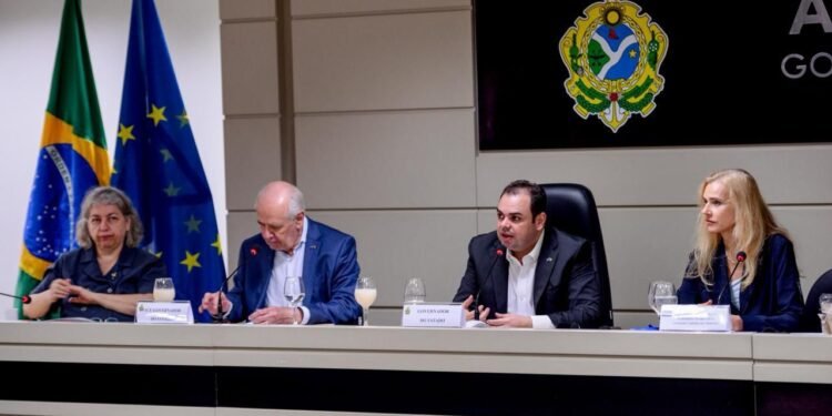 Em reunião com delegação da União Europeia, governador Roberto Cidade defende desenvolvimento sustentável no Amazonas e ampliação de parcerias internacionais