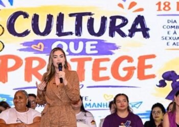 Primeira-dama Thaisa Cidade participa de ato público de combate ao abuso e à exploração sexual de crianças e adolescentes