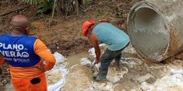 Prefeitura de Manaus moderniza drenagem e melhora escoamento da água da chuva no Lago Azul