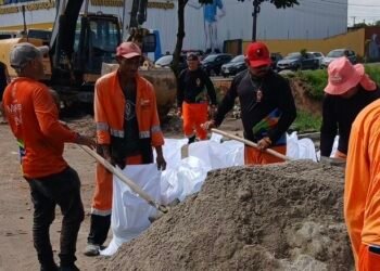 Prefeitura de Manaus avança em obra de drenagem no Colônia Terra Nova com contenção e recuperação da via
