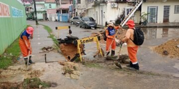 Prefeitura de Manaus atua em pronta resposta e recupera rede de drenagem no bairro Santa Luzia