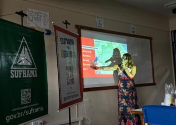 Suframa nas Escolas desvenda curiosidade sobre a garça-branca para estudantes do Alvorada