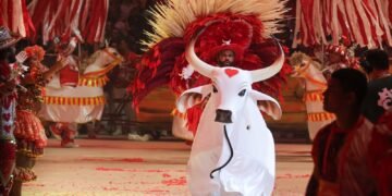 Festival de Parintins 2026: Garantido encerra o festival com “Parintins, Terra Encantada” e a despedida histórica de Isabelle Nogueira