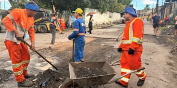 Prefeitura de Manaus avança com recuperação asfáltica no conjunto Manoa e fortalece mobilidade na zona Norte