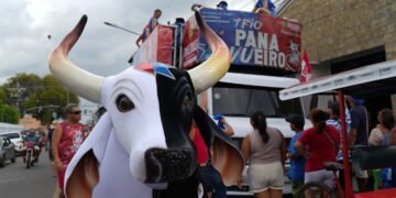 Festival de Parintins 2026: Trio Panavueiro leva ritmo do boi-bumbá às ruas de Parintins