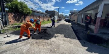 Prefeitura de Manaus intensifica operação ‘Tapa-Buracos’ no Novo Aleixo e reforça segurança viária para moradores