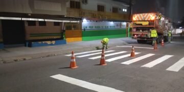 Prefeitura de Manaus intensifica sinalização viária em vias das zonas Leste, Norte e Centro-Sul