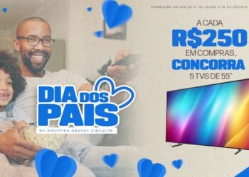 5 TVs Samsung serão sorteadas em campanha de Dia dos Pais do Shopping Grande Circular
