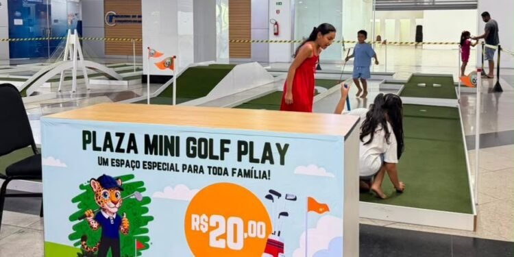 Manaus ganha pista de mini-golf durante o mês de agosto
