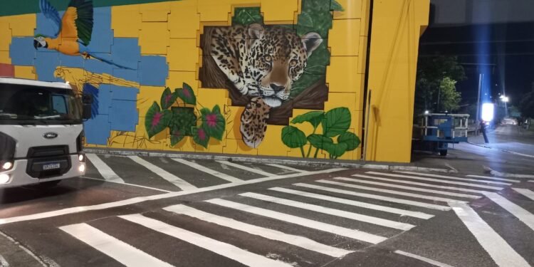 Prefeitura de Manaus renova sinalização em avenidas e ruas de Manaus para ampliar segurança viária