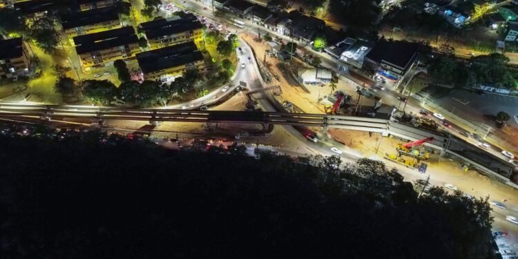 Prefeitura de Manaus conclui instalação das vigas no Complexo Viário Passarão antes do prazo previsto