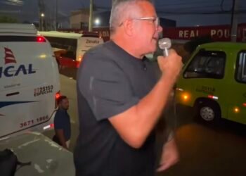 Candidato de David Almeida lidera paralisação de transporte que trava Manaus