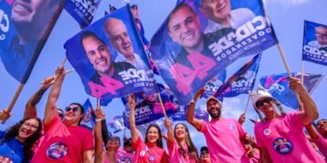 Bandeiraços levam campanha de Roberto Cidade a todas as regiões de Manaus; interior também recebe ações