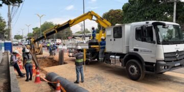 Águas de Manaus conclui reparo na Coronel Teixeira na zona Oeste