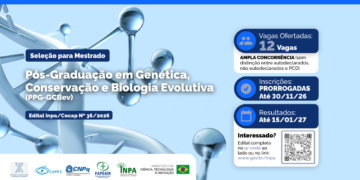 Inpa prorroga inscrições para mestrado em Genética, Conservação e Biologia Evolutiva