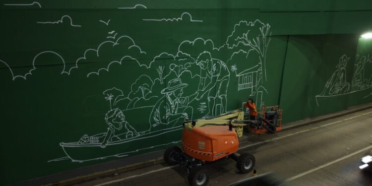 Prefeitura de Manaus transforma viaduto em espaço de valorização da cultura amazônica e reforça segurança viária