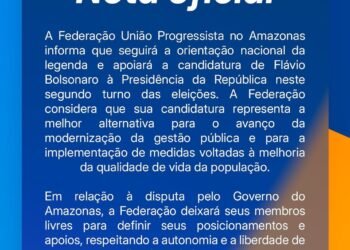 Federação União Progressista apoia Flávio Bolsonaro e deixa Governo do AM livre